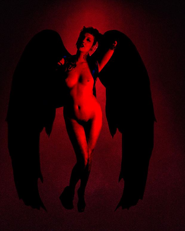 justine demon alternative model artwork by photographer studio5graphics