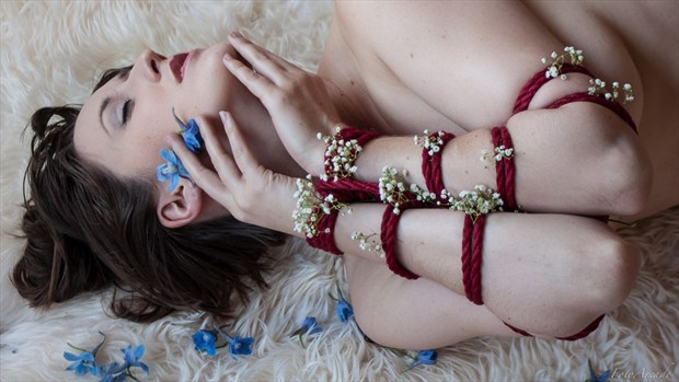 jute and flowers Erotic Photo by Photographer FotoArcade