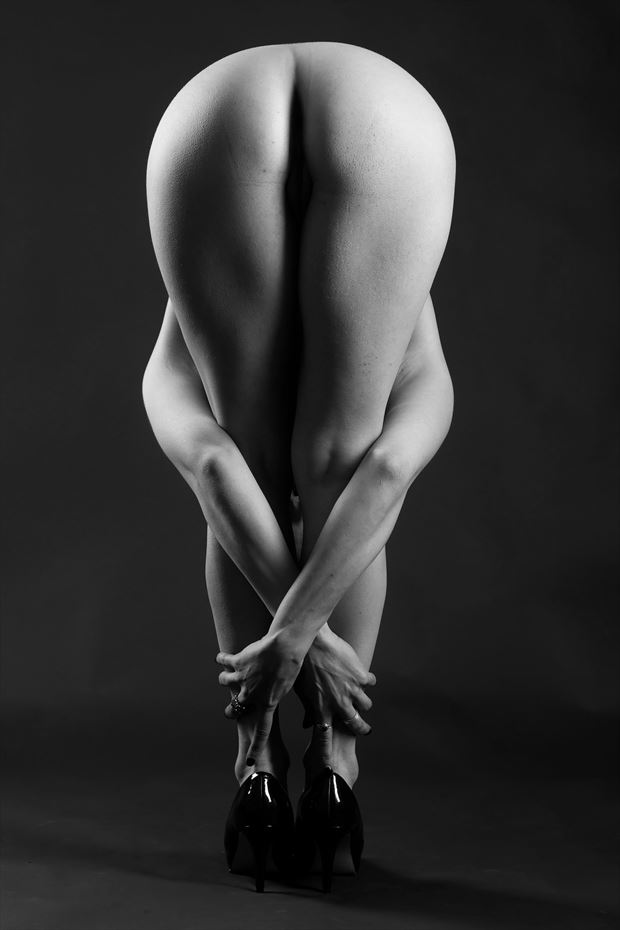 kailey forward bend artistic nude photo by photographer lone shepherd