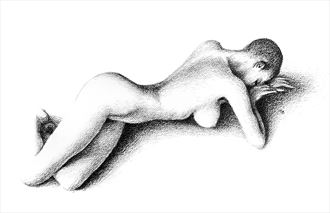 kat nap artistic nude artwork by artist subhankar biswas