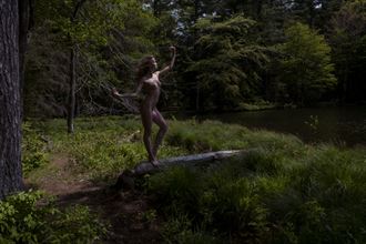 kay at connecticut pond artistic nude photo by artist kevin stiles