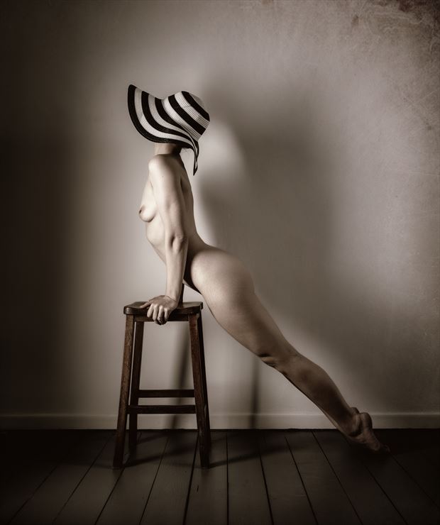 keep it under your hat artistic nude artwork by photographer neilh