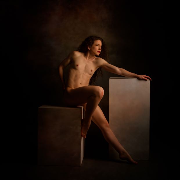 keira on the boxes artistic nude photo by photographer doc list