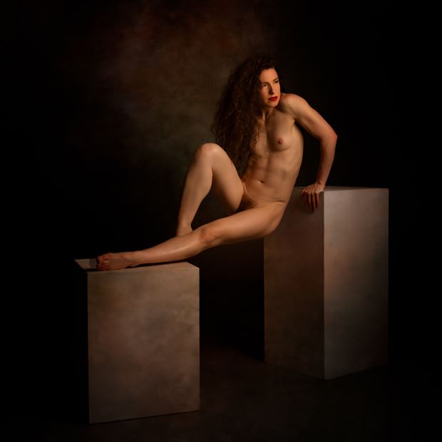 keira with the boxes artistic nude photo by photographer doc list