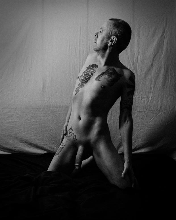 kneel artistic nude photo by model marschmellow