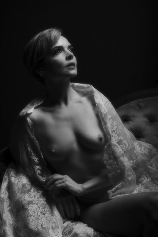 kristy in vintage lace artistic nude photo by photographer robertd
