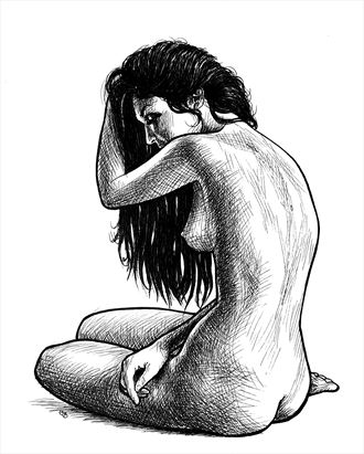 ksenia languid artistic nude artwork by artist subhankar biswas