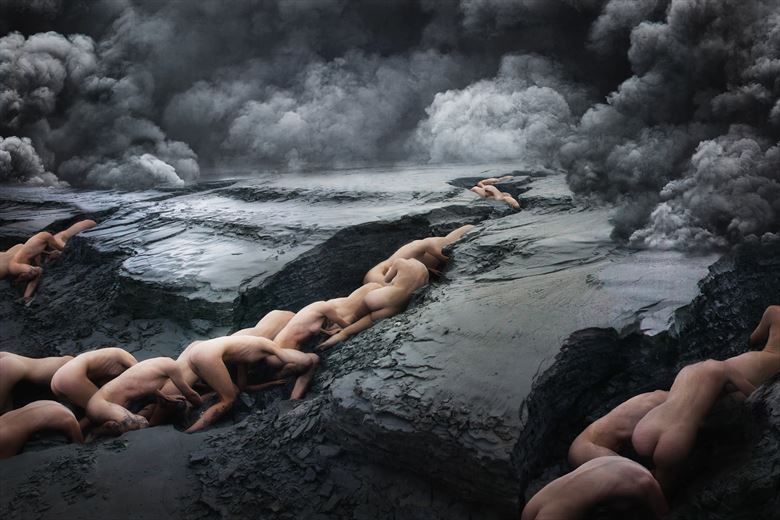 la grande marche artistic nude artwork by artist nihil