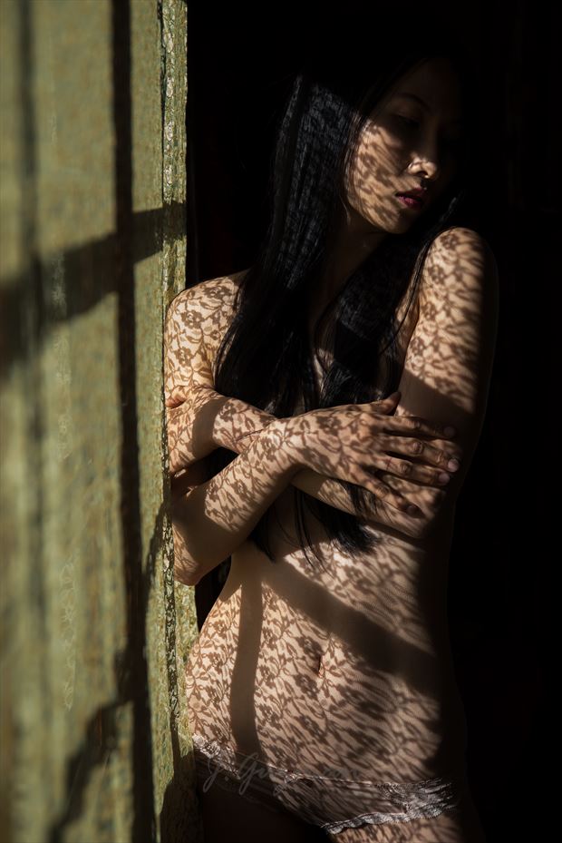 lace artistic nude photo by photographer j guzman