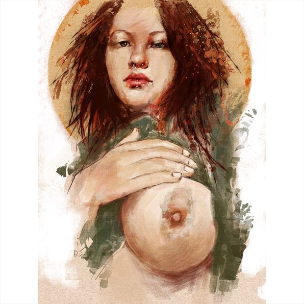 lady artistic nude artwork by artist jond