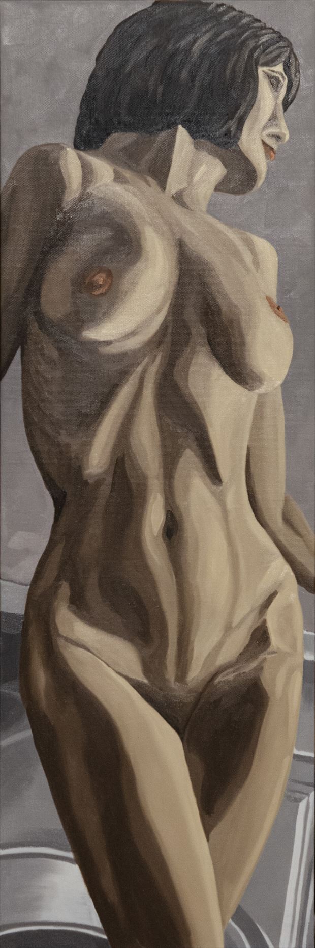 lady at the hearth figure study artwork by photographer alan h bruce