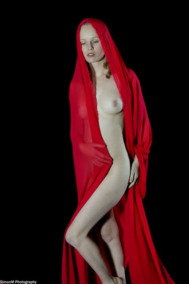 lady in red sensual photo by photographer simonm