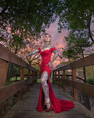 lady in red tattoos photo by photographer photomaven