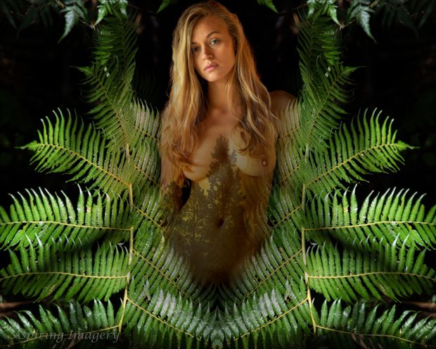 lady of the forest artistic nude photo by photographer aspiring imagery