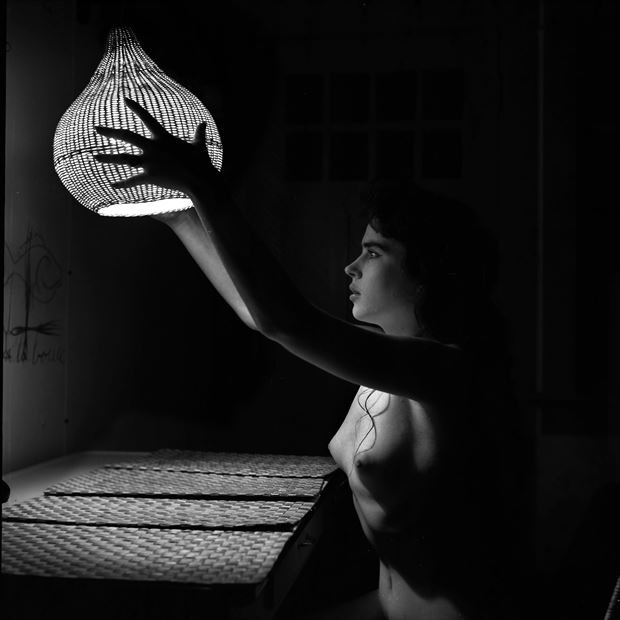 lamp shade 1956 vintage style photo by artist jean jacques andre