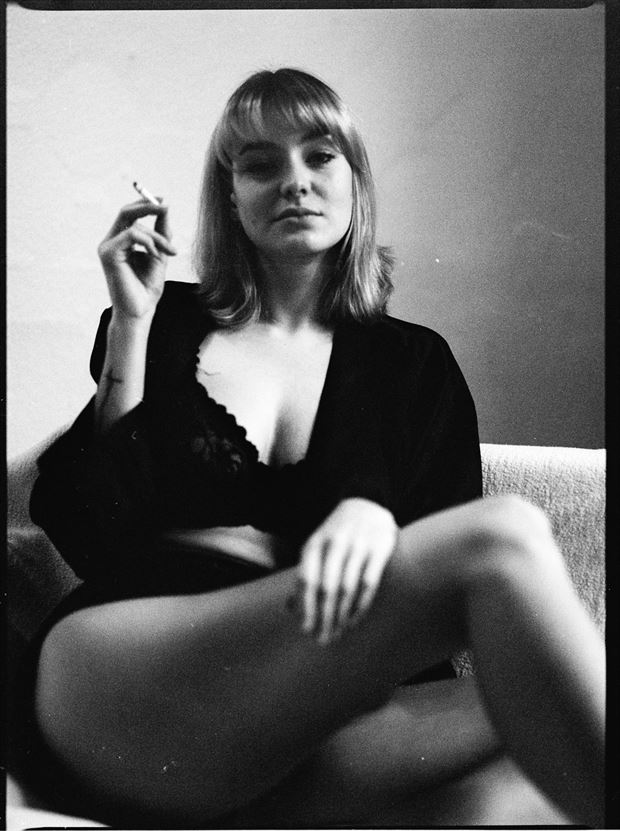 lani smokes lingerie photo by photographer marcvonmartial