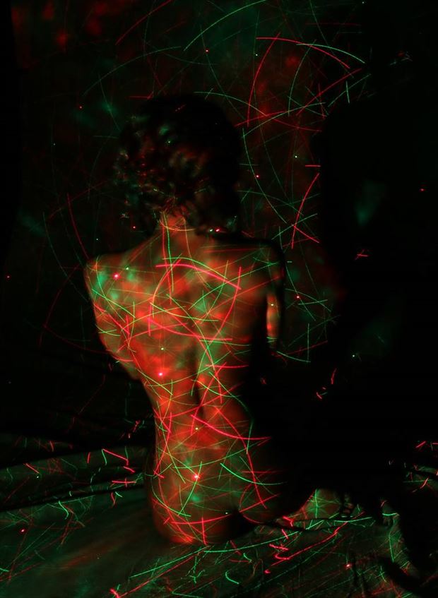 laser projection artistic nude photo by photographer comet photos