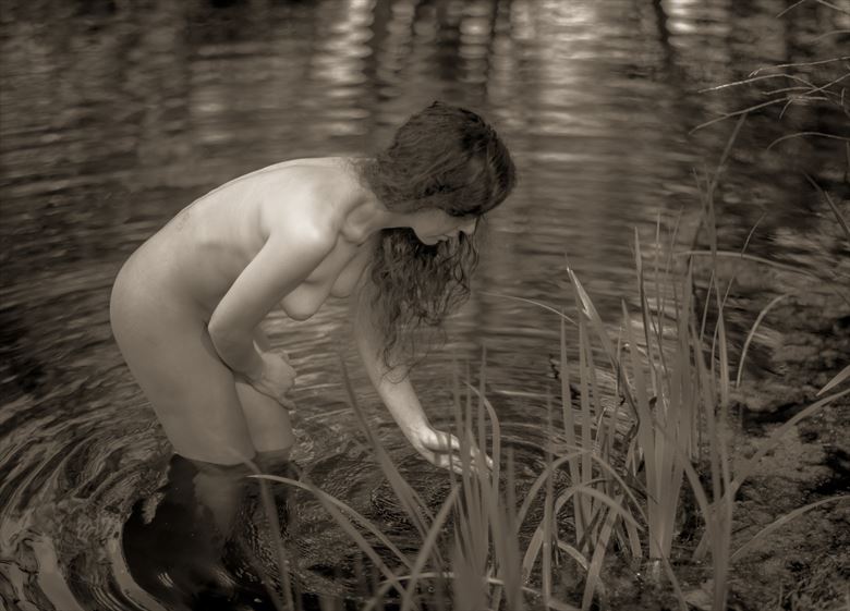 laura by the pond artistic nude photo by photographer john ouyang