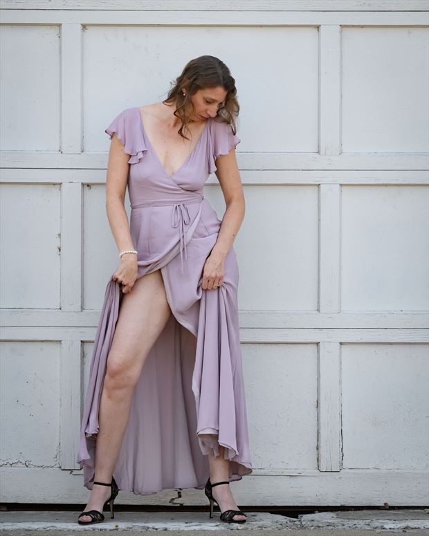 lavender dress glamour photo by model jenny anne rose