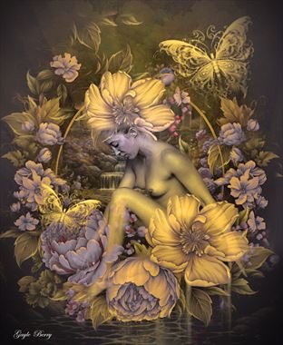 lavender haze artistic nude artwork by artist gayle berry