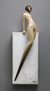lean artistic nude artwork by artist john morris sculptor