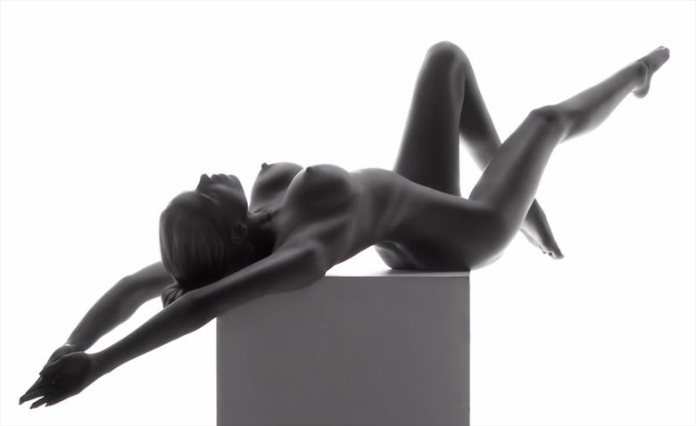 lean back artistic nude artwork by model leggykelly