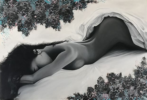 leather artistic nude artwork by artist leesa gray pitt
