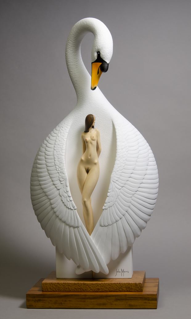 leda artistic nude artwork by artist john morris sculptor