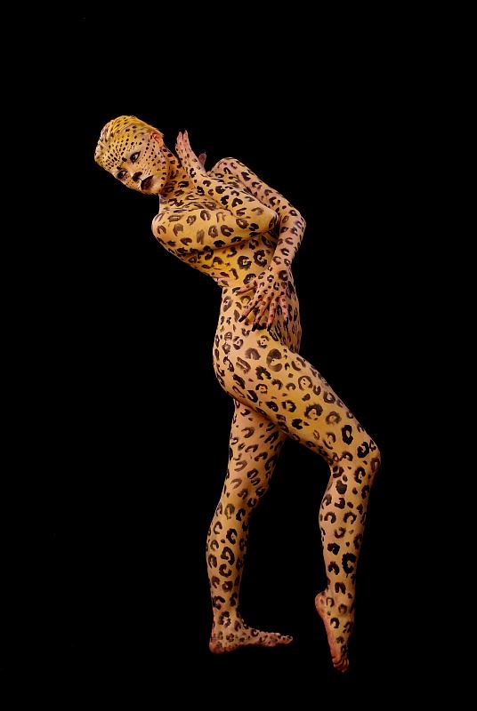 leopard lady artistic nude photo by photographer anders bildmakare