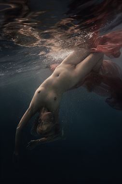 light in dark water artistic nude photo by photographer dml