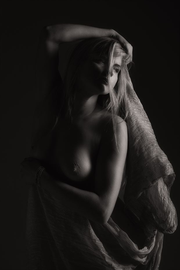 light shadows and fabric artistic nude photo by photographer visionsmerge