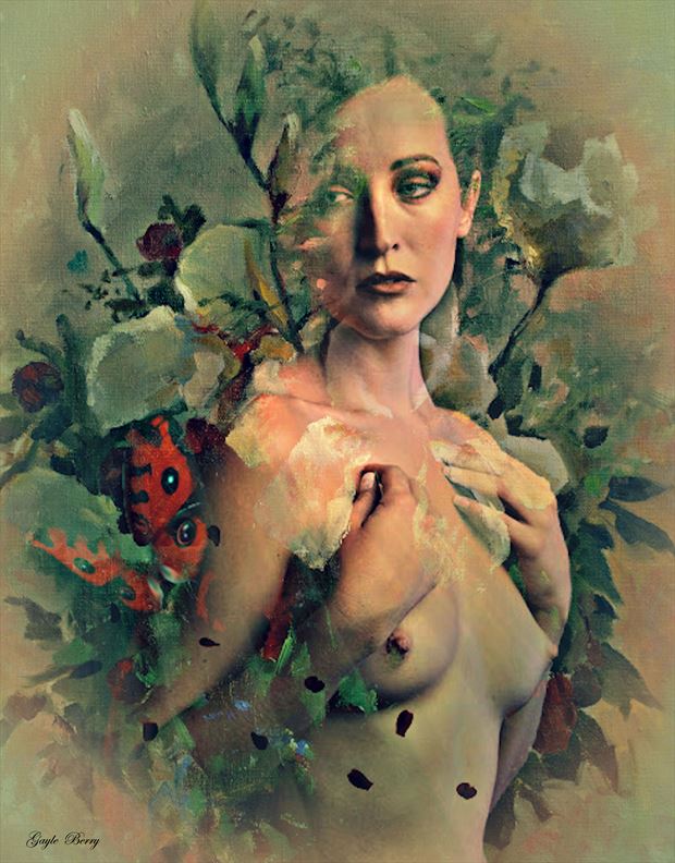 like petals of a flower artistic nude artwork by artist gayle berry