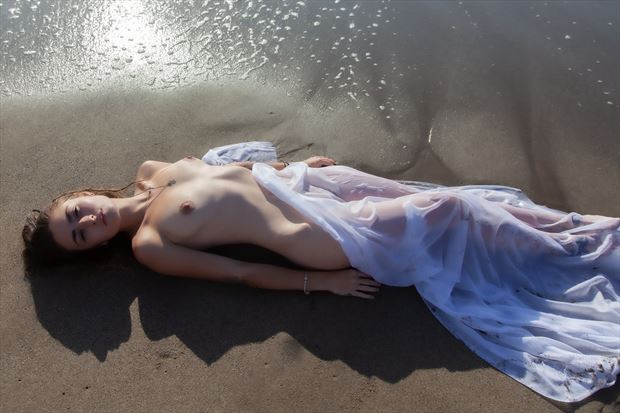 lily and the sea 2 artistic nude photo by photographer rodj