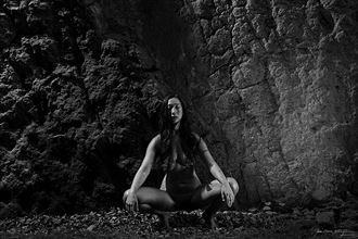 lin in wolf canyon artistic nude photo by photographer jean marie bottequin