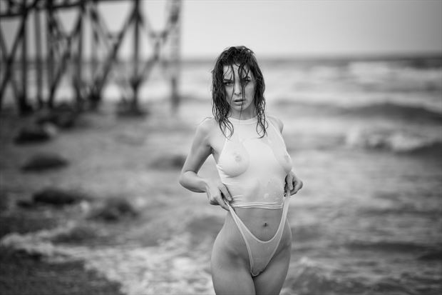 lingerie nature photo by model negrea elena