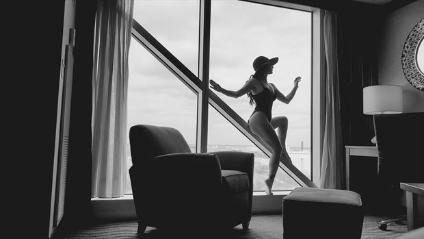 lingerie silhouette photo by model esslynn