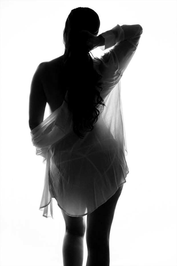 lingerie silhouette photo by photographer alyce croft boudoir