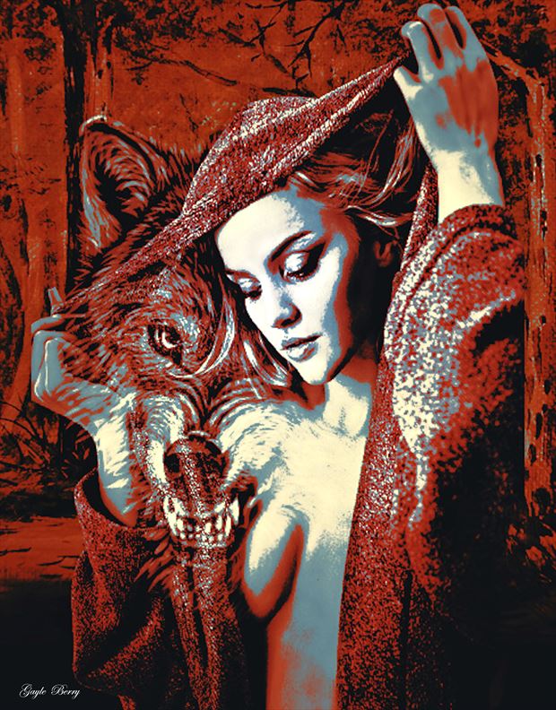 little red riding hood 078 surreal artwork by artist gayle berry