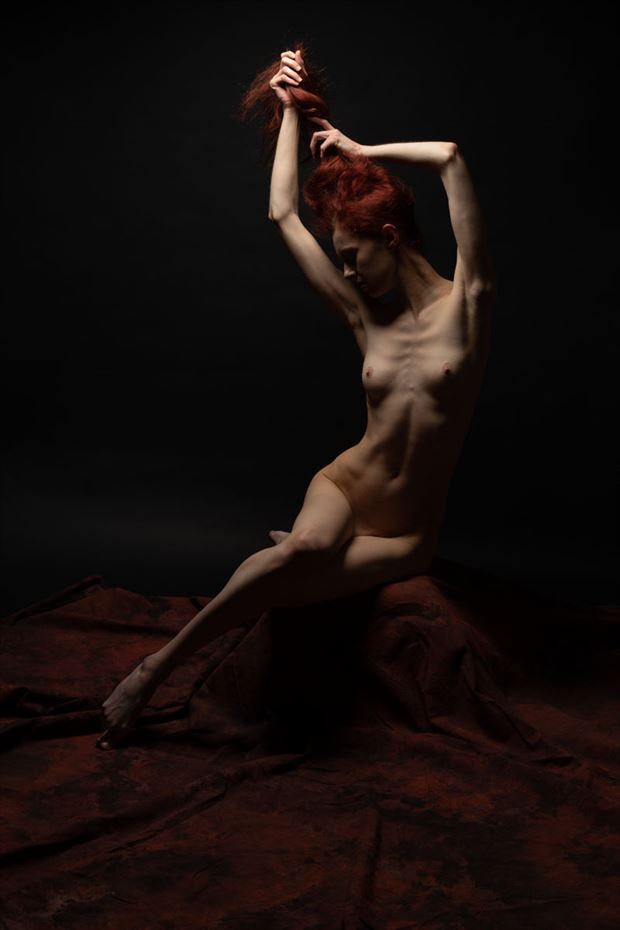 long limbs light and shadows artistic nude photo by model dorola visual artist