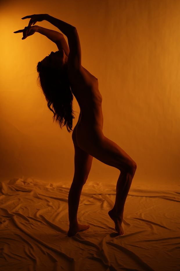 low light dark nigjt artistic nude photo by model lucie blue