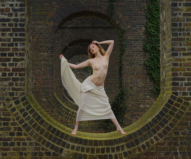 lulu and the receding arches artistic nude photo by photographer john burrows