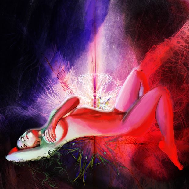 luminous haley 5 surreal artwork by artist nick kozis