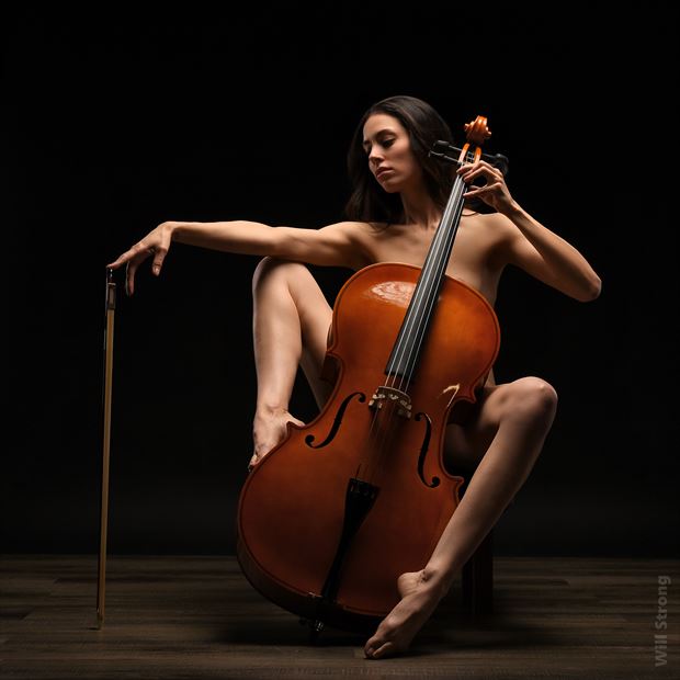 lynette on the cello artistic nude photo by photographer yb2normal