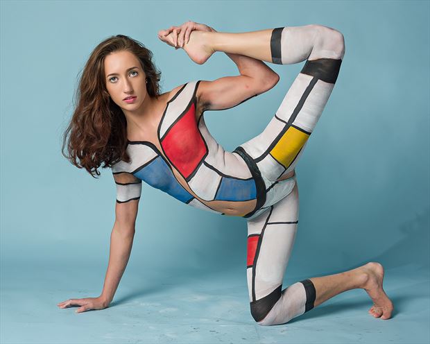 m ondrian inspired bodypaint abstract photo by photographer pabyar