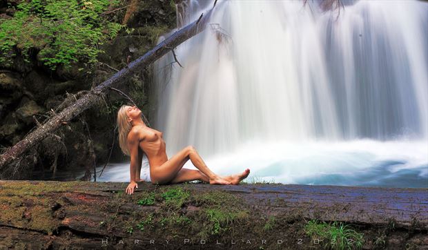 maiden at falls artistic nude photo by photographer shootist