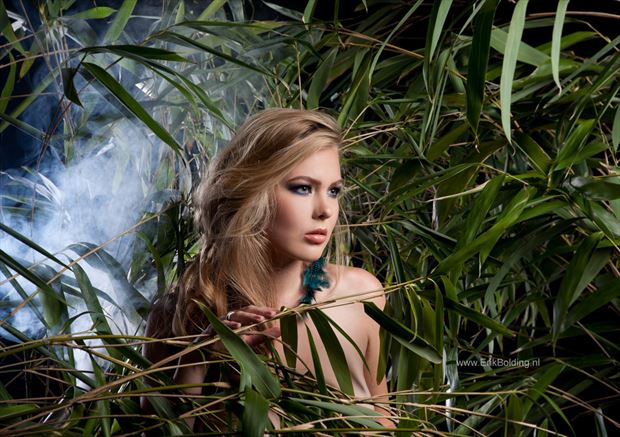 make up model in bamboo nature photo by photographer erik bolding