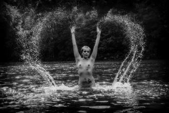 making a heart in the water artistic nude photo by photographer daniel l friend