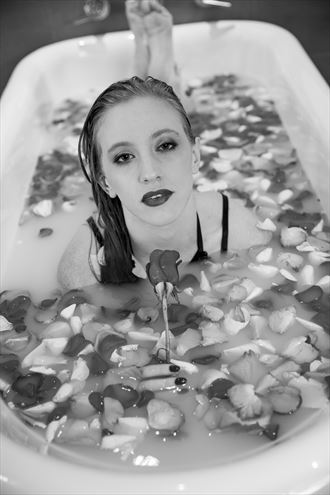 margo milk bath lingerie photo by photographer lance miller