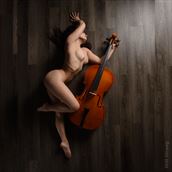mariah solo on the cello artistic nude photo by photographer yb2normal