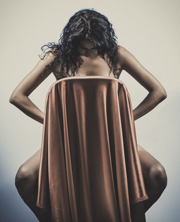 marie a chair and a drape artistic nude photo by photographer dlevans